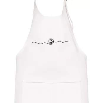 Kuchyňská zástěra Doktor jedním tahem - Dětská zástěra na vaření - Univerzální velikost ( Bílá )