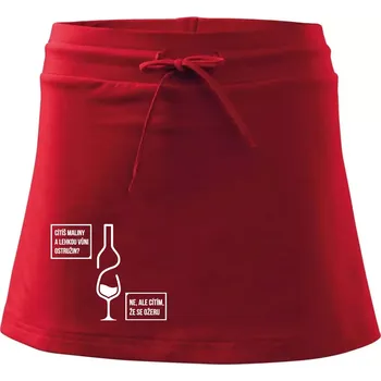 Dámská sukně Cítím, že se ožeru - Sportovní sukně - two in one - M ( Červená )