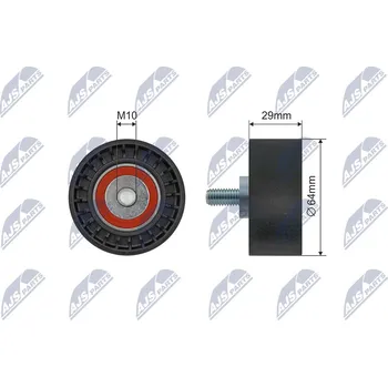 Napínací kladka, žebrovaný klínový řemen, RNK-CH-051