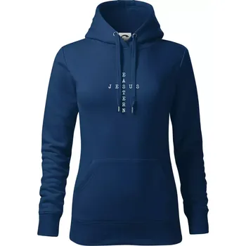 Dámská mikina Eastern Jesus - Mikina dámská Cape s kapucí - 2XL ( Půlnoční modrá )