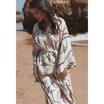 Dámské sako Tatuum VZOROVANÉ KIMONOVÉ SAKO SE ZAVAZOVÁNÍM - KIMONI 1