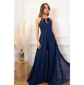 Dámský overall Dlouhý overal se širokými nohavicemi Barva: Tmavě Modrá, Velikost: M