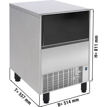 Výrobník ledu G.Gastro Stroj na kostky ledu / výrobník kostek ledu - dutý válec - 51 kg / 24 h