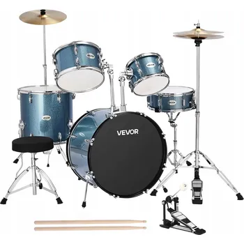 Bicí sada VEVOR Bicí souprava pro začátečníky 5 ks, barva modrá žula