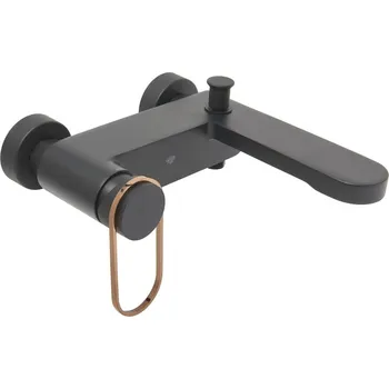 Vodovodní baterie SAT Vanová baterie SAT Fusion bez sprchového setu 150 mm černá/bronz SATBSFU222CPCBR SATBSFU222CPCBR