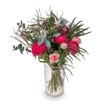 umělá květina Jarní kytice tulipánů a ranunculusů Caroline malá - Belles Fleurs