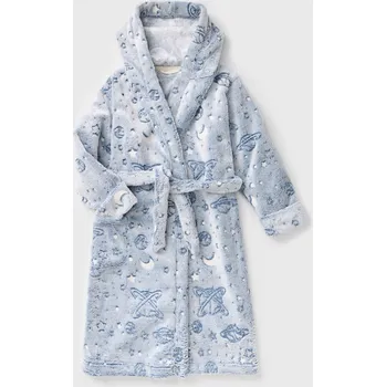 Dámské noční prádlo Svítící chlapecký župan Neon Space s kapucí