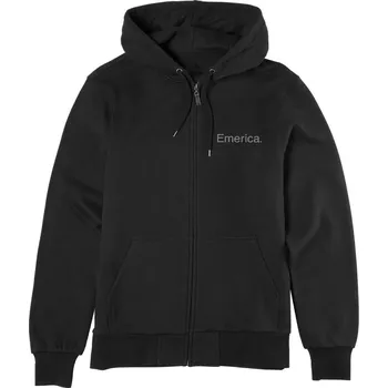 Pánská mikina mikina EMERICA Pure Zip Hoodie BLACK velikost oblečení M