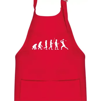 Kuchyňská zástěra Evoluce hurling - Dětská zástěra na vaření - Univerzální velikost ( Červená )