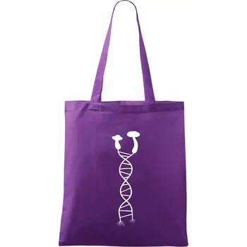 DNA houby - Taška bavlněná - 42 x 38 cm ( Fialová )