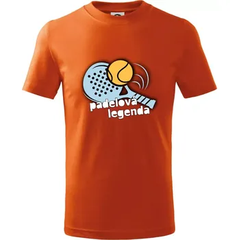 Dětská móda Padelová legenda - Tričko dětské bavlněné - 134 cm/8 let ( Oranžová )
