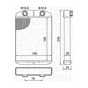 Výměník tepla, vnitřní vytápění, 350218507000