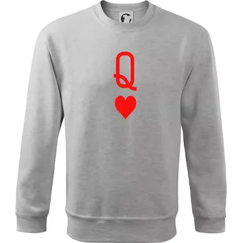 Poker Q love - Mikina Essential dětská - 158 cm/12 let ( Světlešedý Melír )