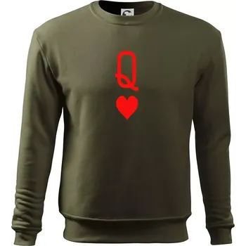 Chlapecké tričko Poker Q love - Mikina Essential dětská - 146 cm/10 let ( Military )