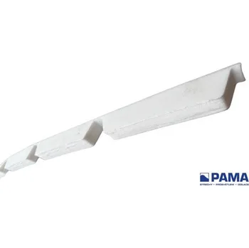 Stavební profil Těsnící profil trapéz 250/40 vrchní bílá TD5