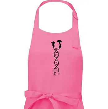 Kuchyňská zástěra DNA houby - Pánská zástěra na vaření - Univerzální velikost ( Růžová )