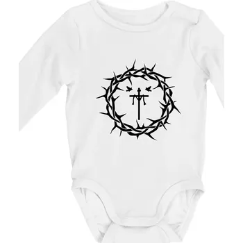 Kojenecký body Jesus zmrtvýchvstání - Body kojenecké s dlouhým rukávem - Dlouhý r. do 3 měs ( Bílá )