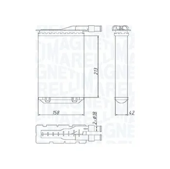 Výměník tepla Výměník tepla, vnitřní vytápění, 350218489000