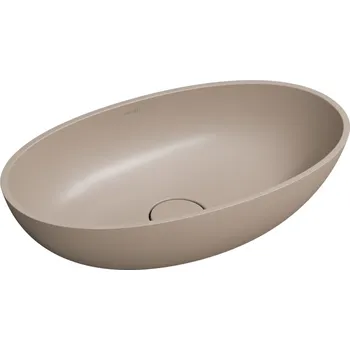 Umyvadlo OMNIRES - SHELL M+ umyvadlo na desku, 60 x 35 cm, béžová mat SHELLUNDB