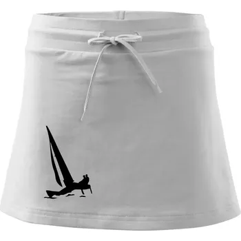 Dámská sukně Katamarán 2 osoby - Sportovní sukně - two in one - L ( Bílá )