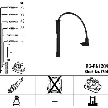 Zapalovací kabel Sada kabelů pro zapalování, 6794