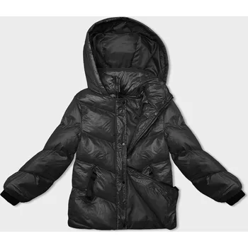 Černá péřová dámská zimní bunda (23065-392) odstíny černé S (36)