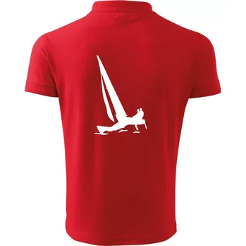 Pánská košile Katamarán 2 osoby - Polokošile pánská Pique Polo 203 - S ( Červená )