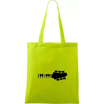 Klávesy a kytara - Taška bavlněná - 42 x 38 cm ( Limetková )