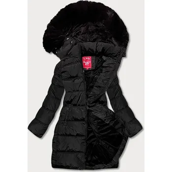 Černá péřová dámská zimní bunda (2M-051) odstíny černé XL (42)