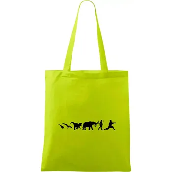 Bojové umění od pravěku - Taška bavlněná - 42 x 38 cm ( Limetková )