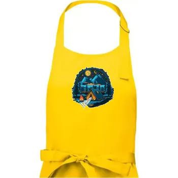 Kuchyňská zástěra Jizerky pod stanem - Dámská zástěra na vaření - Univerzální velikost ( Žlutá )