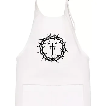 Kuchyňská zástěra Jesus zmrtvýchvstání - Dětská zástěra na vaření - Univerzální velikost ( Bílá )