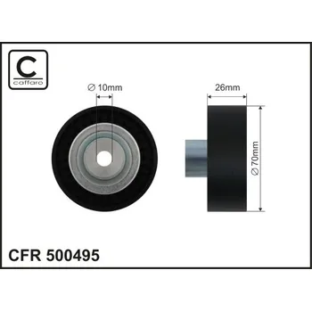 Vratná/vodicí kladka, klínový žebrový řemen, 500495