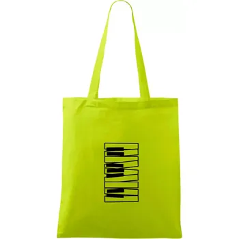 Klávesy svisle - Taška bavlněná - 42 x 38 cm ( Limetková )