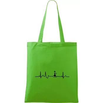 Nákupní taška EKG shisha - Taška bavlněná - 42 x 38 cm ( Apple Green )