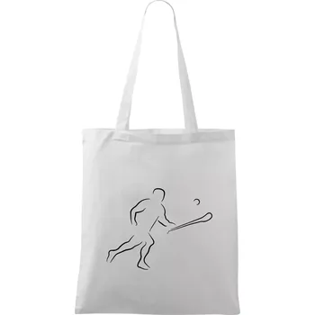 Hurling hráč - Taška bavlněná - 42 x 38 cm ( Bílá )