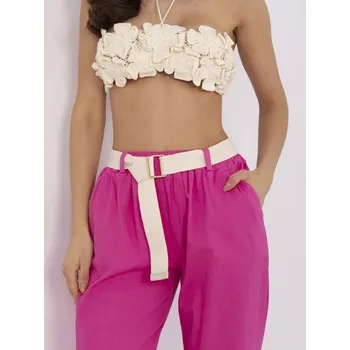 Dámské kalhoty Kalhoty DHJ SP 20506.79 fuchsiová jedna velikost