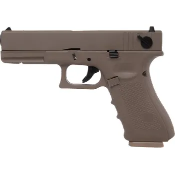 Airsoftová zbraň Raven Airsoftová pistole EU8, dávka, kovový závěr, plyn, blowback - TAN