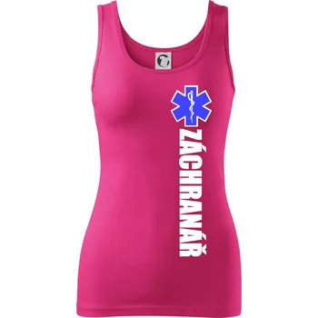 Dámské tričko Záchranář - hvězda - Dámské tílko - 2XL ( Purpurová )