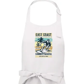 Kuchyňská zástěra East Coast - Dámská zástěra na vaření - Univerzální velikost ( Bílá )