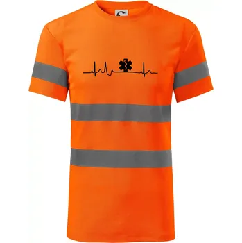 Pánské oblečení EKG rescue - Triko reflexní - HV PROTECT - XL ( Neonově oranžová )