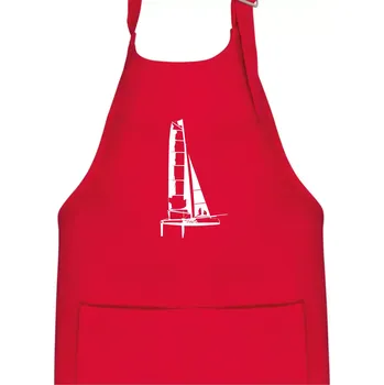 Kuchyňská zástěra Katamarán z boku - Dětská zástěra na vaření - Univerzální velikost ( Červená )