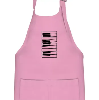 Kuchyňská zástěra Klávesy svisle - Dětská zástěra na vaření - Univerzální velikost ( Růžová )