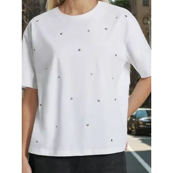 Sinsay - Tričko s krátkým rukávem - bílá - 440FG-00X - 440FG-00X-L