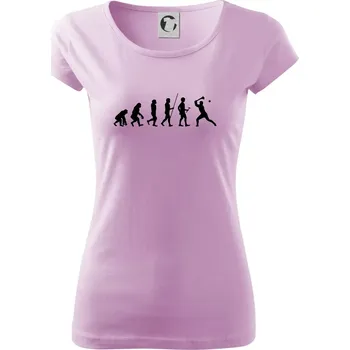 Dámské tričko Evoluce hurling - Dámské triko Pure - XS ( Orchid )