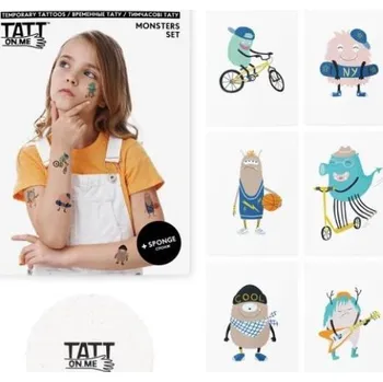 Party dekorace TATTonMe Tetovačky pro děti Příšerky sada