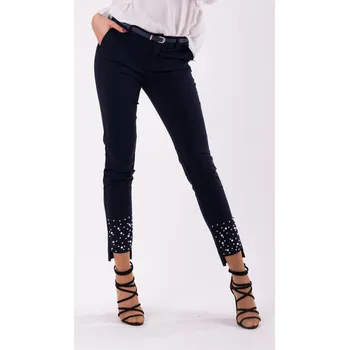 Kalhoty + opasek - námořnická modř46007-2 Barva: Tmavě Modrá, Velikost: XL