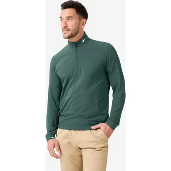 Cyklistická bunda INESIS Pánská golfová vodoodpudivá větruodolná bunda RW500 L ZELENÁ