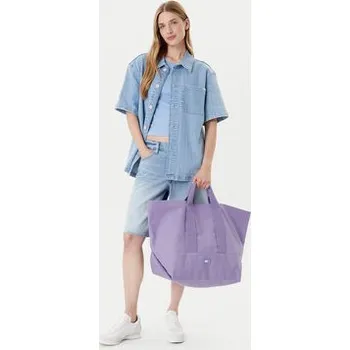 Kabelka Kabelka Tommy Jeans Tjw Tote Edition Canvas AW0AW17542 Fialová OS