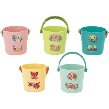 Hračka pro nejmenší Janod Hračka do vody kyblíky na přelévání vody Mořská zvířátka